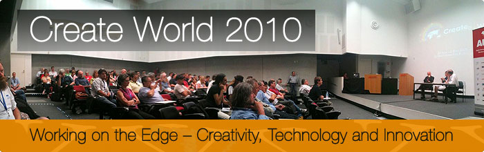 Presentation at CreateWorld 2010